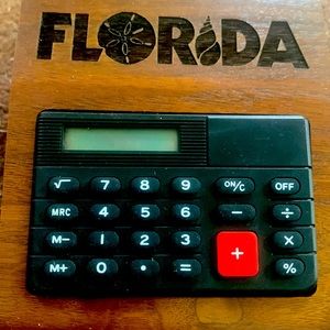 Wooden Desk calculator FLORIDA
